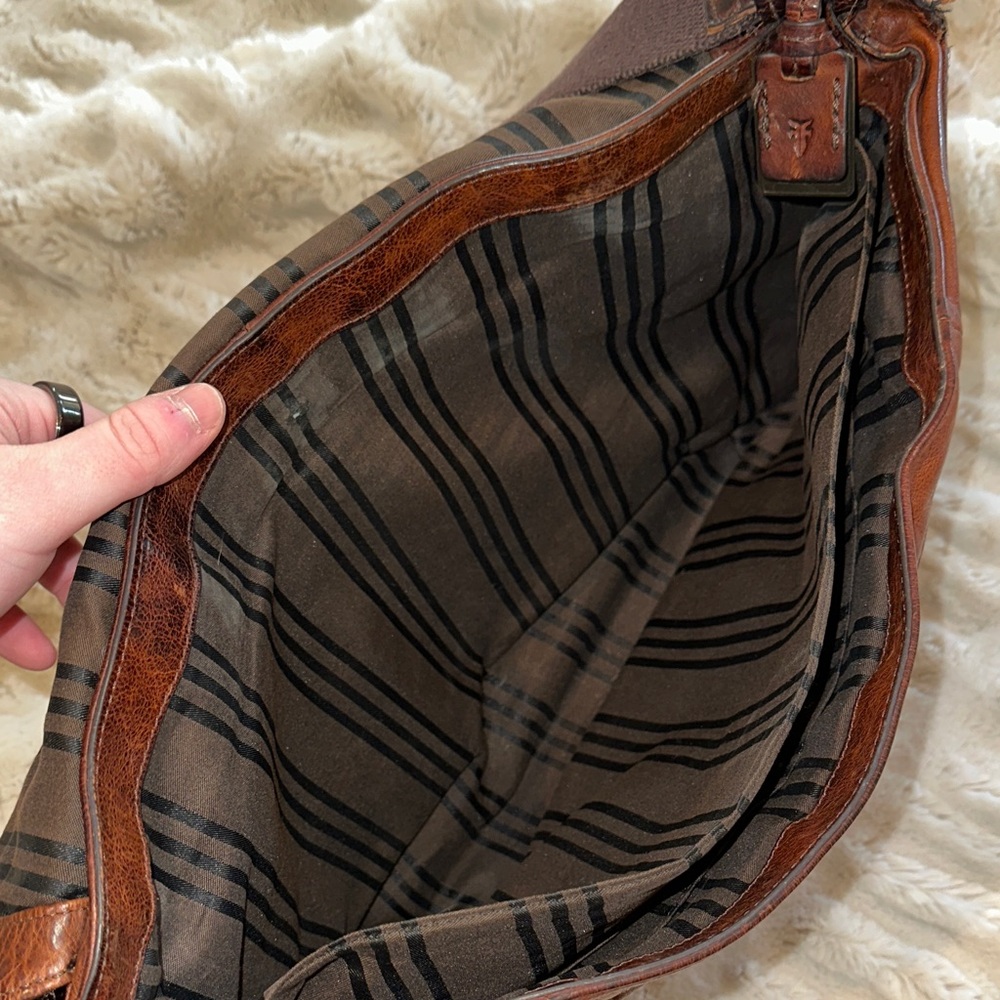 Frye Genuine Leather Messenger Bag - Picture 12 of 14